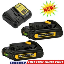 Battery or Charger For DeWalt 20V 20 Volt MAX DCB201 DCB205-2 DCB203 Lithium Ion
