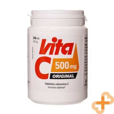 VITA C STRONG 500mg 200 Tabletten Hohe Vitamin-C-Konzentration Immunsystem