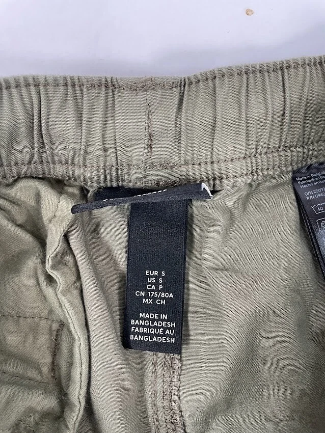 Pantalones Cortos H&M Calce Regular Para Hombre Verdes Cintura Elástica Talla S Pequeños Foto 3 de 4