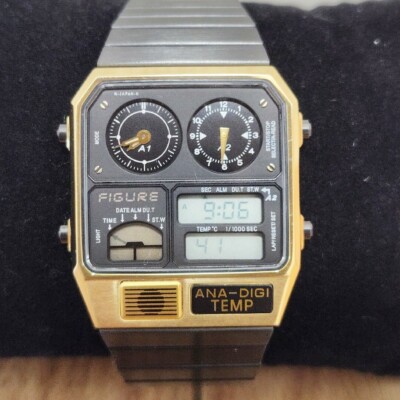 Movement In Motion Ana-Digi Temp Black Gold | eBay Movement In Motion Ana-Digi Temp Black Gold | eBay