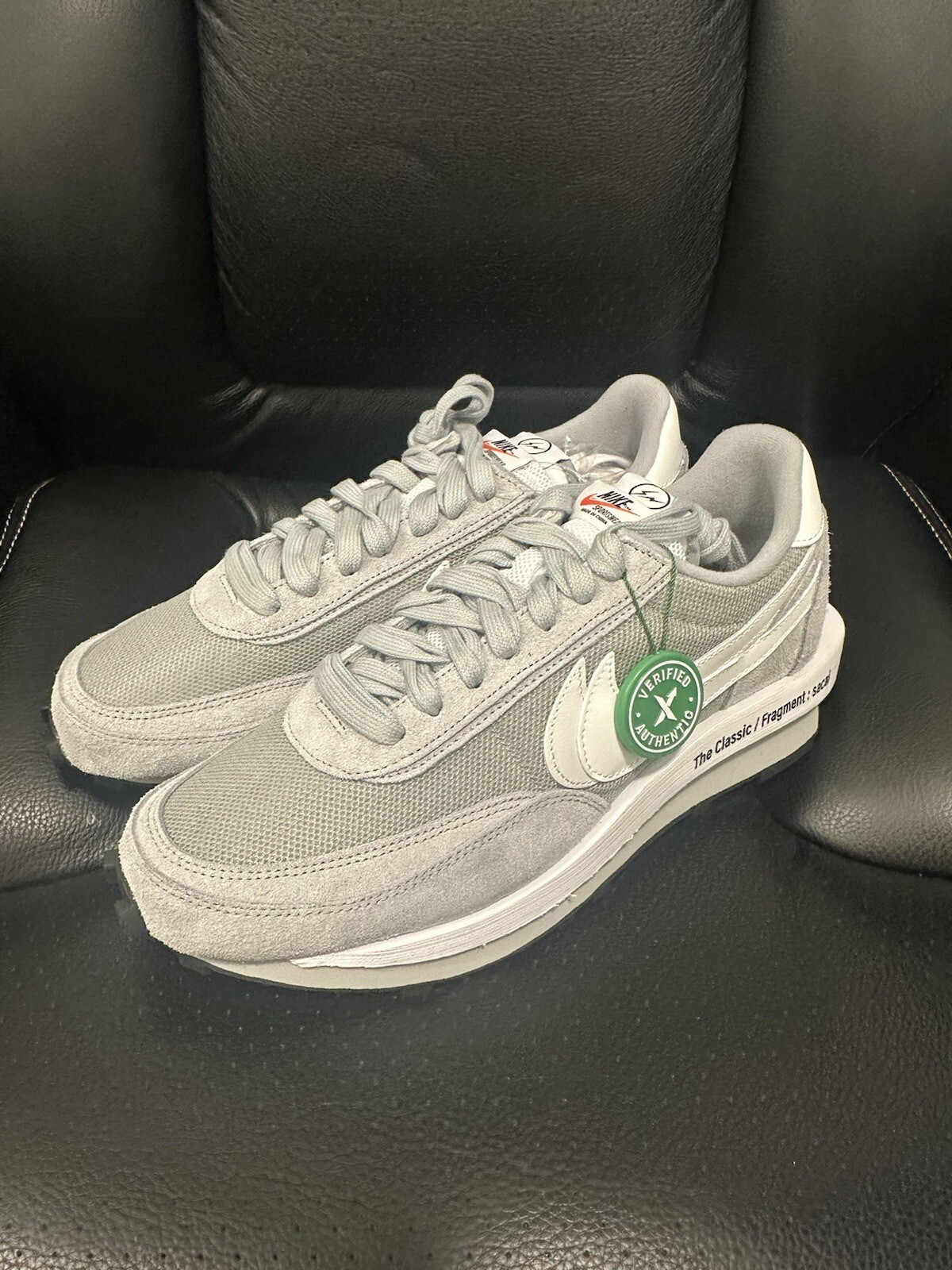 SACAI X NIKE Taglia 11 Nike LDV Waffle x design frammenti x grigio Sacai