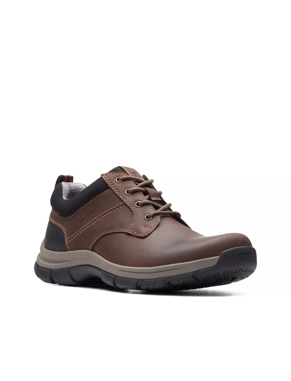 Clarks Walpath Low Oxford da uomo marrone impermeabile pelle UK taglia 12 G EU 47