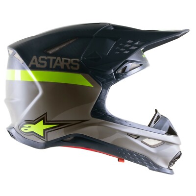 LIMITED EDITION AMS 21 SUPERTECH S-M10 HELMET - GREY/YEL/BLK - SMALL 482-9015S