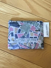 Monoprix French Grocery Store Bag, Paris Map