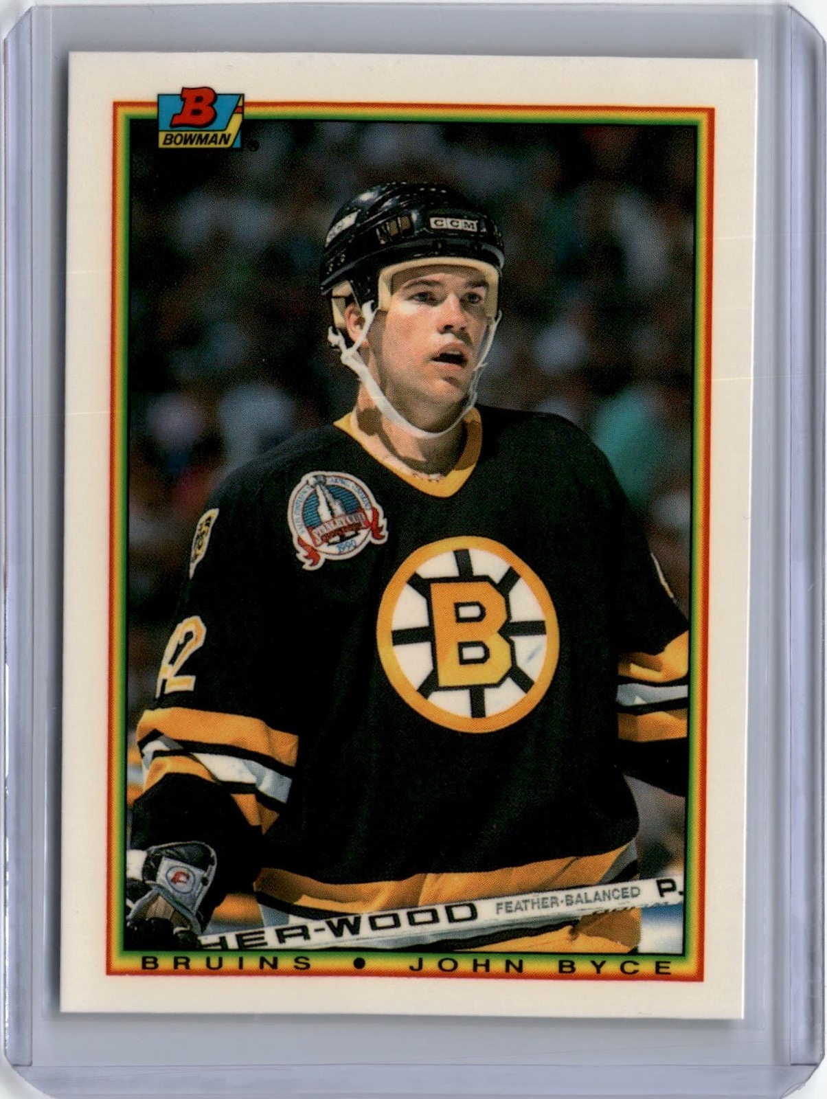 1990-91 Bowman Tiffany John Byce Boston Bruins #38 RC Hockey