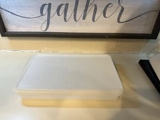 VTG Tupperware 794-12 Sheer Color 11" x 7" Deli Bacon Keeper Storage Container