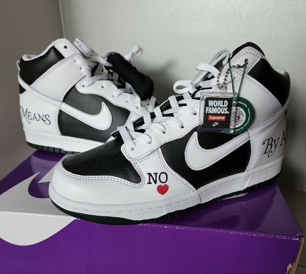 SUPREME × NIKE SB DUNK HIGH BY ANY MEANS Nike SB Dunk High x Supreme “By Any Means” Review & On Feet