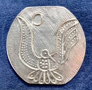 Vintage Pewter Thunderbird Vintage Mirror