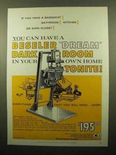 1959 Beseler 23C Enlarger Ad - If You Have a Basement