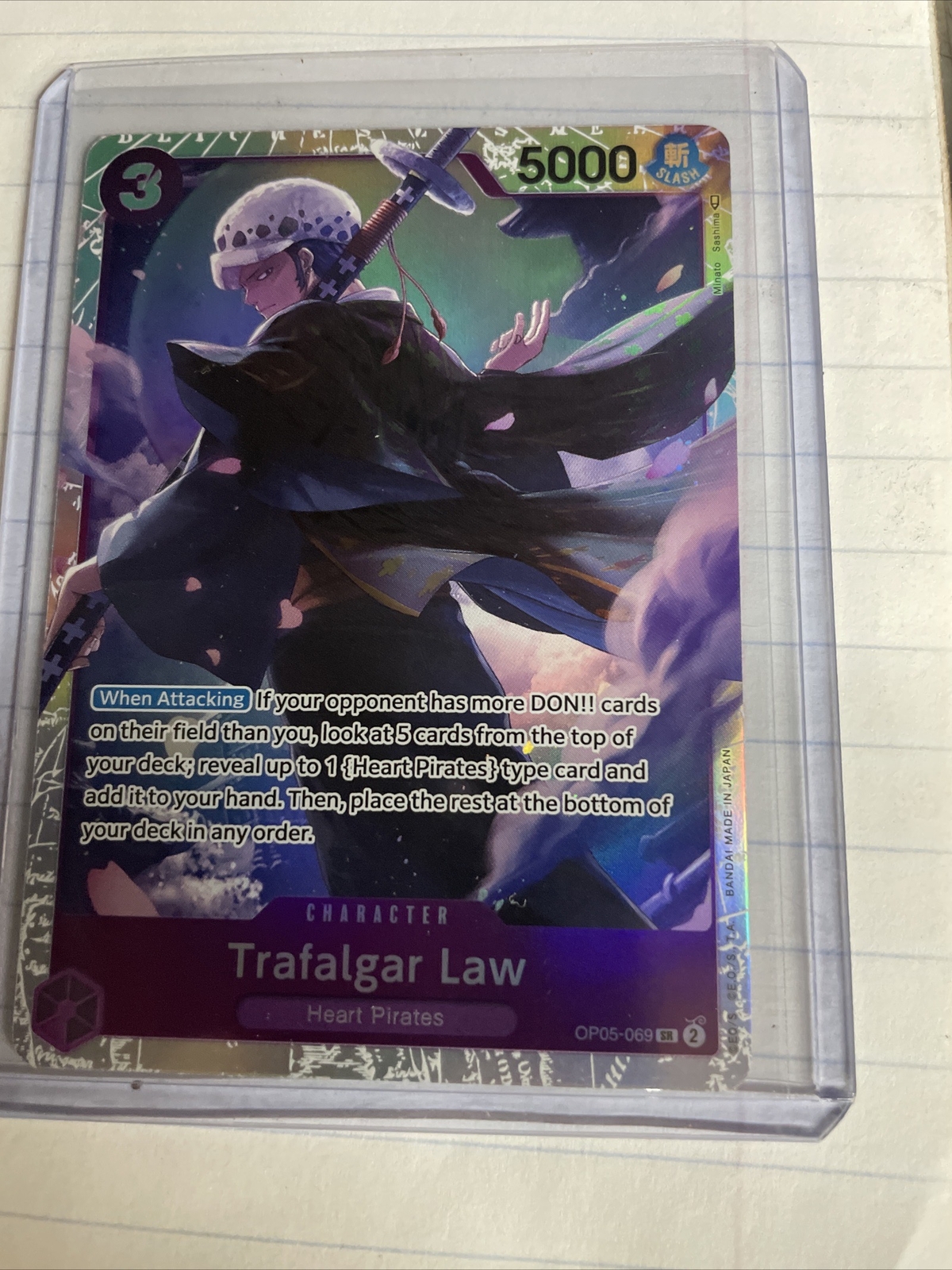 Trafalgar Law OP05-069 SUPER RARE  One Piece Awakening of the New Era ENG