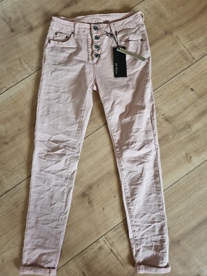 ITALY 3D denim JEANS altrosa GR.XL 3D- 6187/11 Trendy cool
