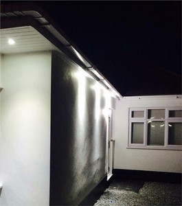 Led Outdoor Ip20 Soffit Downlights Pvc Light 240v Gu10 Brown