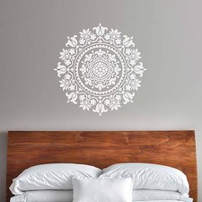 Mandala Stencil Gratitude - Mandala Stencil For a Quick Room Makeover