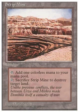 MTG Magic the Gathering Strip Mine (363/379) Fourth Edition LP