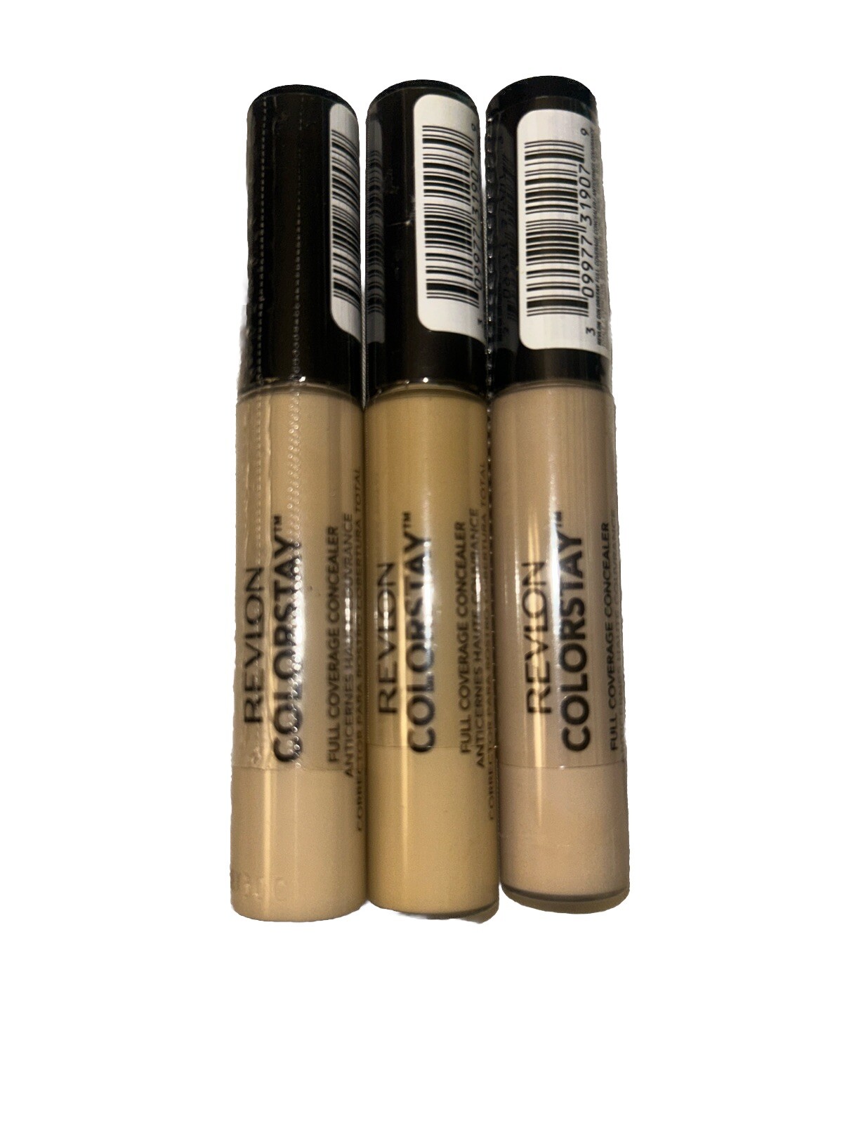 Revlon ColorStay Liquid Concealer Makeup, Full Coverage, 001 Banana, 3 Pack!