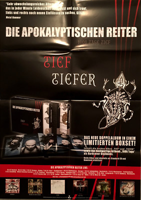 DIE APOKALYPTISCHEN REITER  Tief - Promo Poster gefaltet / folded - Sammlerstück