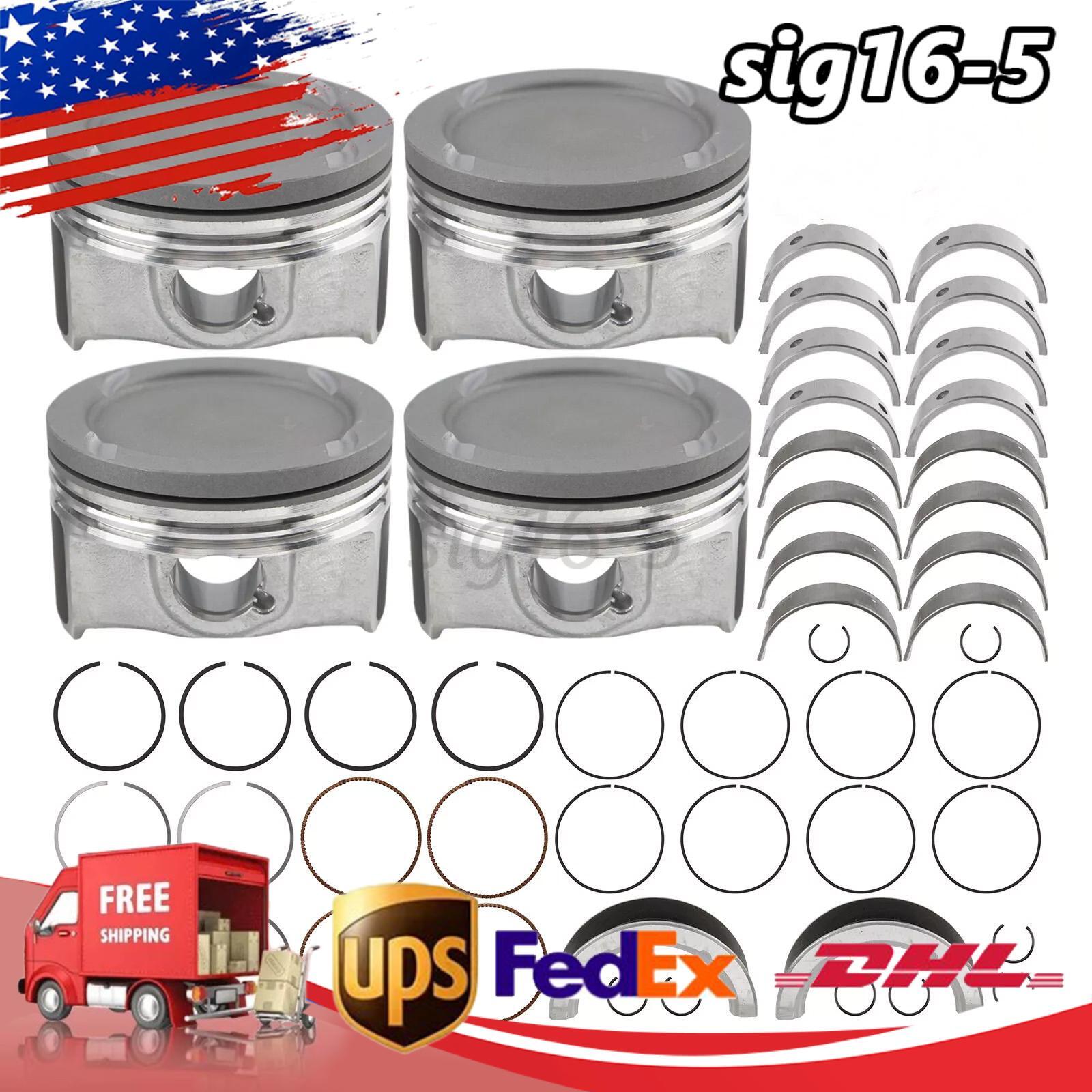 Main Rod Bearing&Piston Kits For 06-17 Buick Chevrolet GMC Pontiac Saturn 2.4L