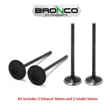 Bronco 2 Intake & 2 Exhaust Valves Kit Set Polaris Ranger 400 & 500 1999-2014