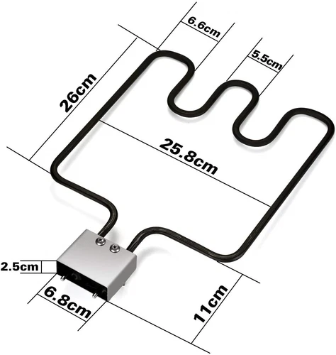 Electric Smoker & Grill Replacement Part Element 1500W Heating with Controller - Picture 6 of 10