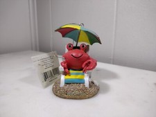 Fun Red Crab at Beach Christmas Holiday Ornament  Midwest CBK