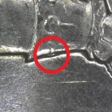 2021-P Washington Crossing Delaware DDR Doubled Die Reverse Error/Variety Circ.