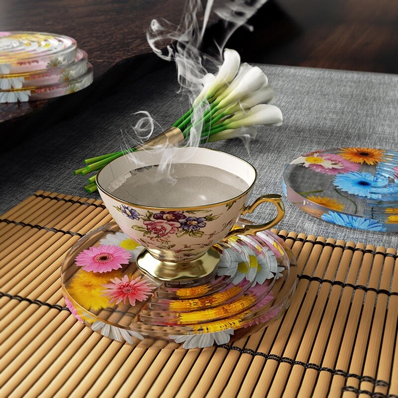 Epoxy Resin Coffee Placemat Mold Suitable for Home Decoration Table