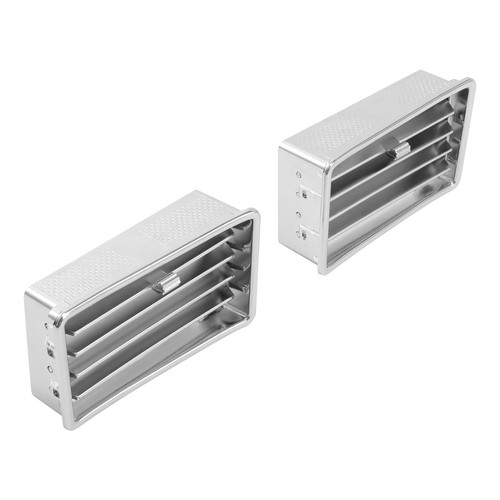 Chrome Lower Left+Right Air Outlet Vents Fit For Honda Goldwing GL1800 01-2010 - Picture 9 of 13