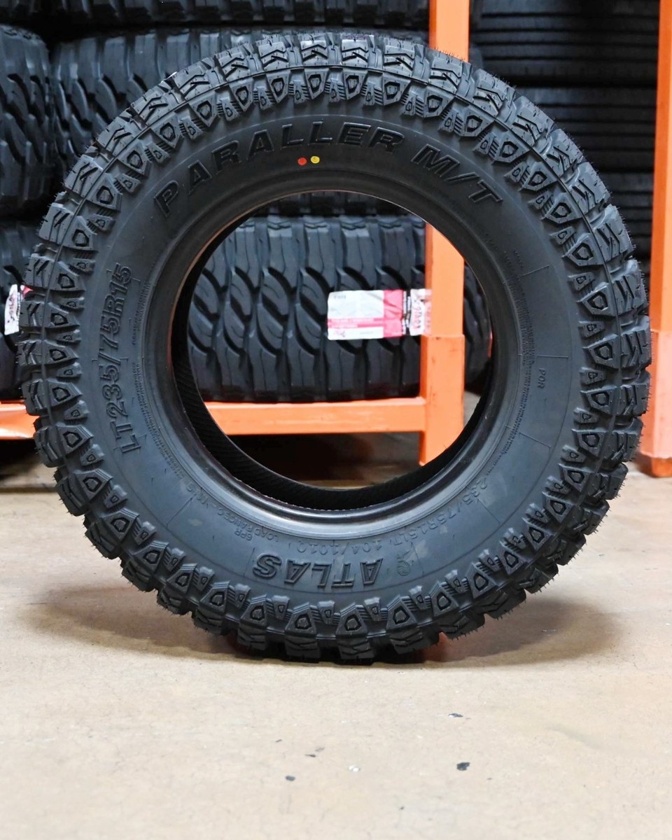 【16万円分】ア・マテラス　オールセット　A•MATERAS ALL SET×2 4 NEW ATLAS PARALLER M/T LT 285/75R16 Load E 10 Ply MT Mud Terrain