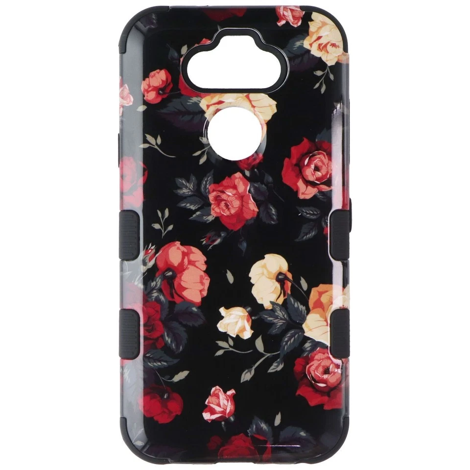 MyBat TUFF Dual Layer Case for LG K31 / Aristo 5 / Fortune 3 - Roses/Black - Image 2 of 3
