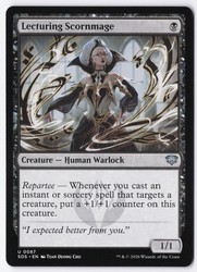 Lecturing Scornmage #87 Uncommon Secrets of Strixhaven
