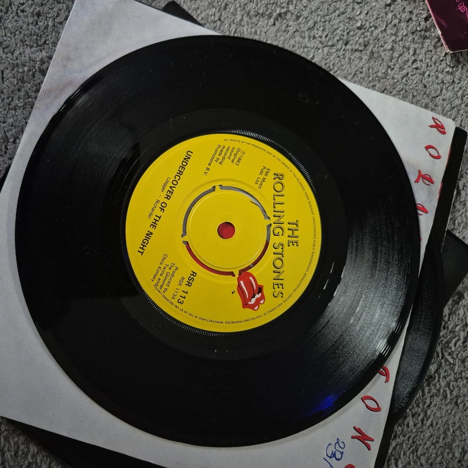 The Rolling Stones 7" Vinyl Single Record Job Lot X8 miss you , emotional rescue - Image 4 of 4
