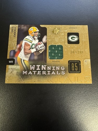 2009 SPx Winning Materials Greg Jennings /249 Green Bay Packers Game Used