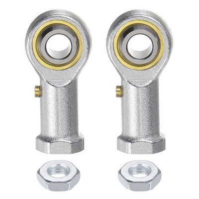 uxcell 2pcs PHSB5 Female Rod End Bearing 5/16 Inch Bore 5/16, Silever Tone