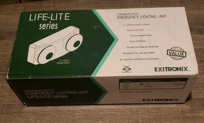 Exitronix Thermoplastic LL-55H/G2 Emergency Lighting Unit Life Lite Series New