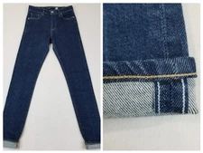 Levi's Made & Crafted 721 Selvedge Skinny Jeans Womens 26x30 High Rise LMC Big E