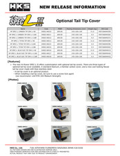 Hks Hi-power Spec-l Tail Tip Cover - Carbon 34002-ak010 Hks Hi-power Spec-l Tail Tip Cover - Carbon 34002-ak010