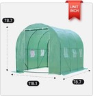 10'x7'x7' Green House Portable Greenhouse Large Walk-in Greenhouses for Outdoors — photo 7