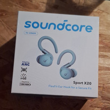 soundcore Sport X20 True Wireless Bluetooth ANC Ear-Hook Earbuds, Blue