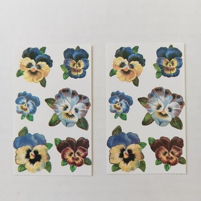 Lot of 2 The Gifted Line John Grossman Pansies Stickers Mods