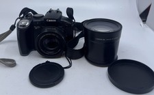 Canon PowerShot S5 IS 8.0MP Digital Camera 12x Optical Zoom Black USM IS W/Sim
