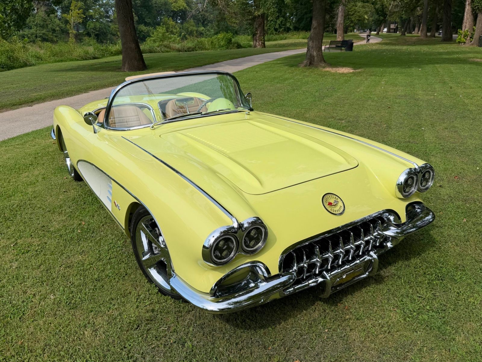 1958 Yellow Chevrolet Corvette   | C1 Corvette Photo 6