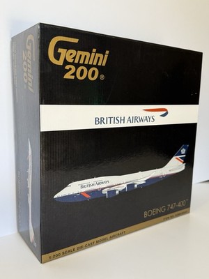 Gemini 200 British Airways Boeing 747-400 1:200 Scale Die-Cast