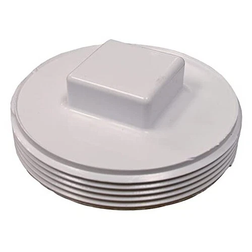 3-1/2 PVC RH Cleanout PLUG  - Picture 1 of 2