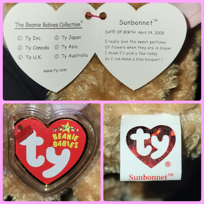 tyページ 👒 2006 SUNBONNET Fuzzy Brown BUNNY RABBIT with Hat 8