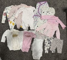 Carter's Newborn Baby Girl Clothes Lot Of 15