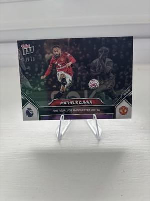 Topps Now Matheus Cunha Manchester United #40 Buchstütze /10 First Goal