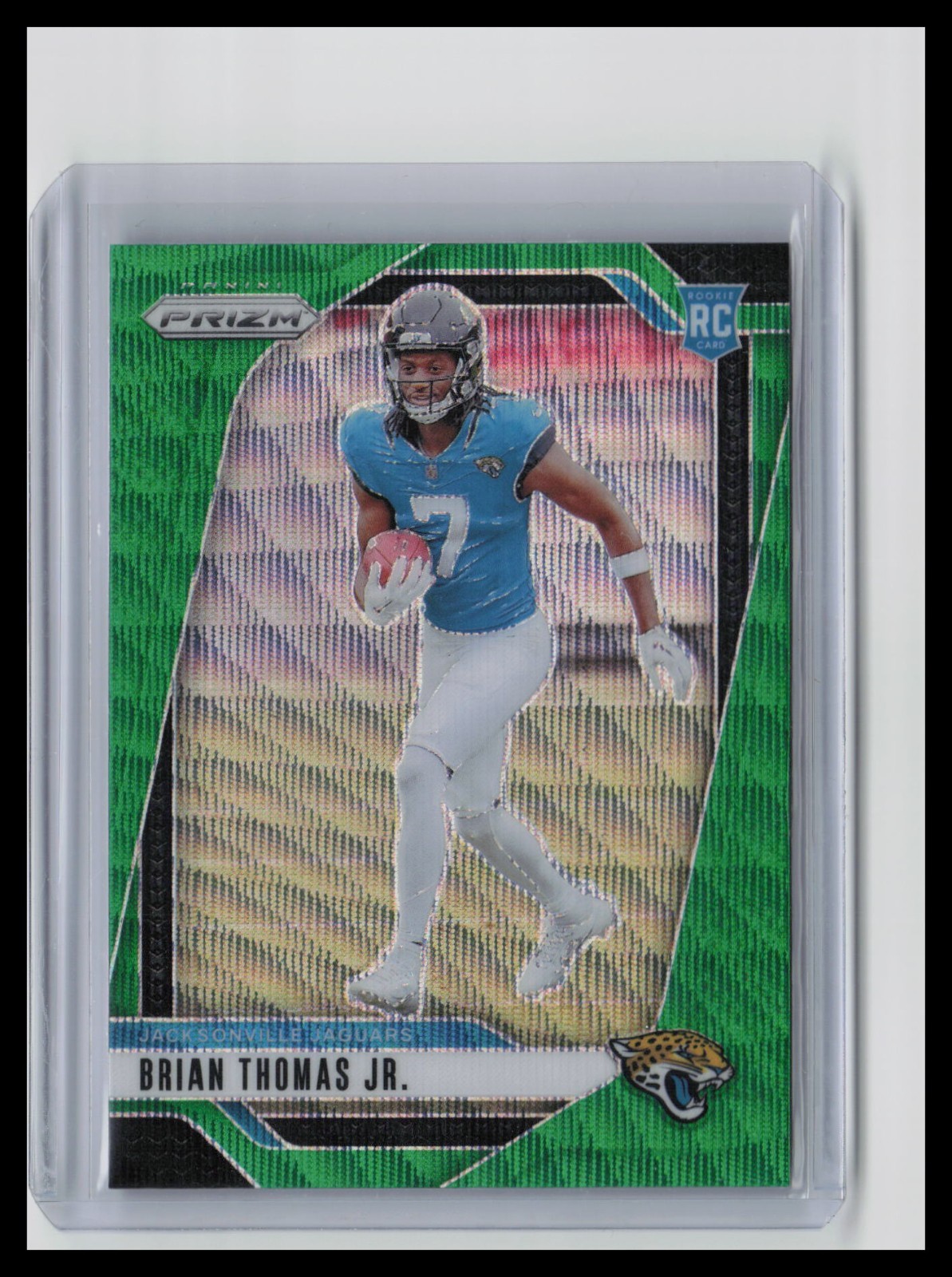 2024 Panini Prizm - Rookies Brian Thomas Jr. #314 Green Wave Prizm (RC)