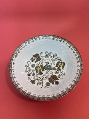 Staffordshire English Partridge Cereal Bowls #4421 6.5  Diameter  1 Dish