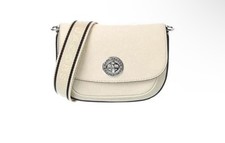Marc Jacobs The Turn Lock, Logo, Leather Mini Ivory Crossbody Bag - NWT