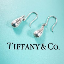 TIFFANY&Co Tropfen Ohrringe Peretti Silber 925 Authentisch